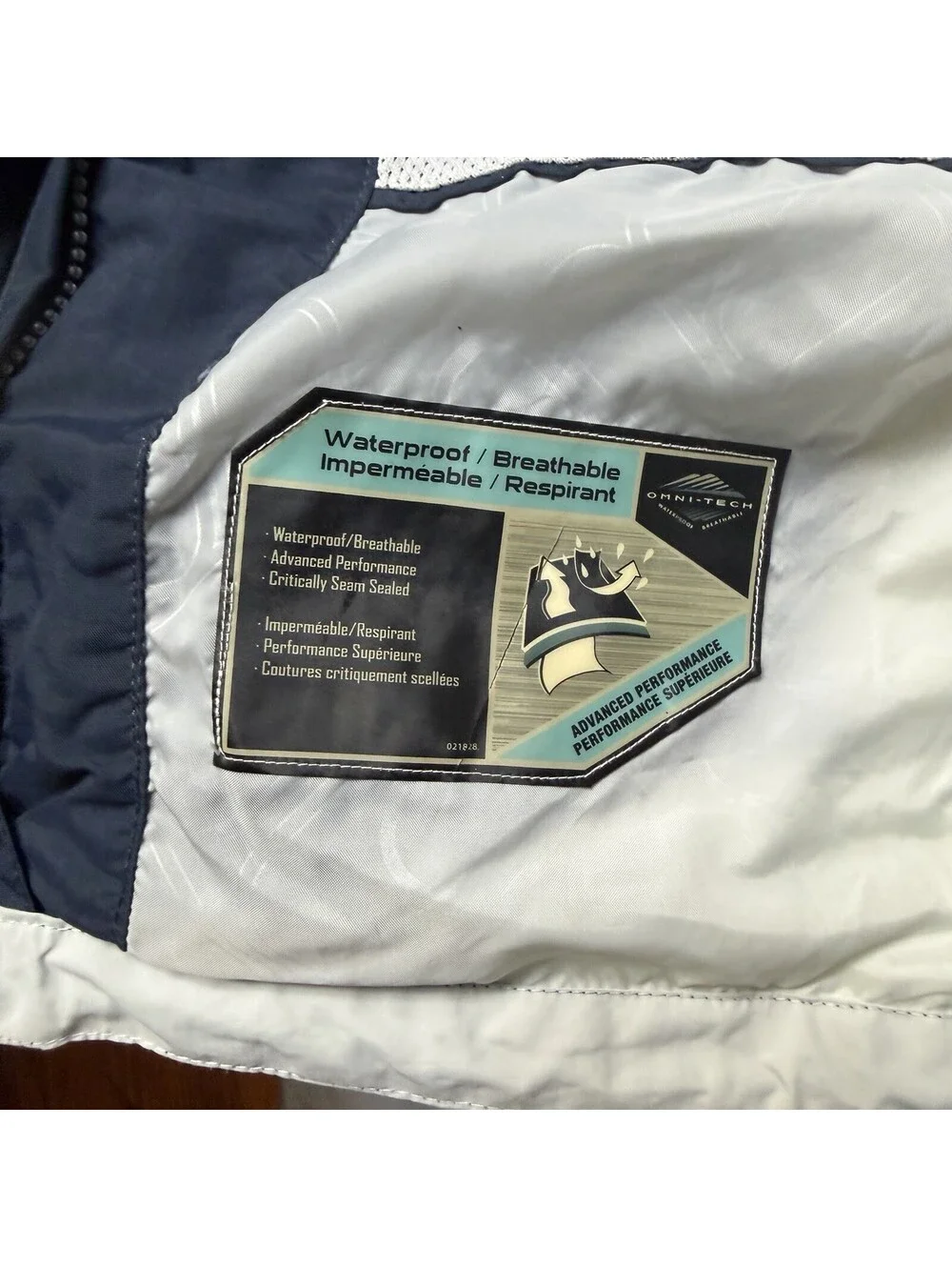 Vintage Columbia Mens 3-in-1 Bugaboo Jacket Silver Blue Small Interchange